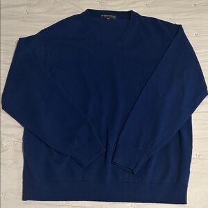 Hart Schaffner Marx Navy Merino Wool Sweater